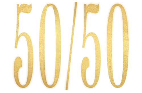50/50