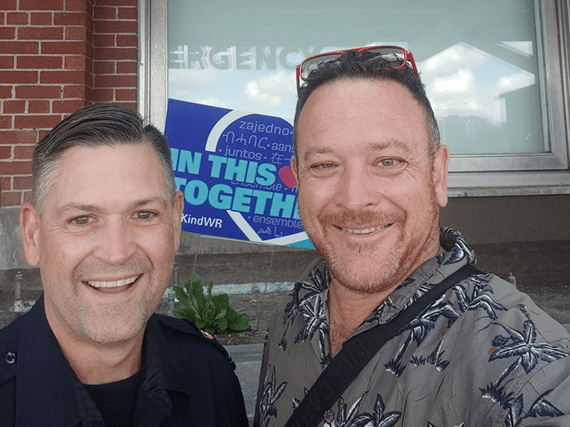 Photo: Lane and Kevin at WRHN @ Queen's Blvd.