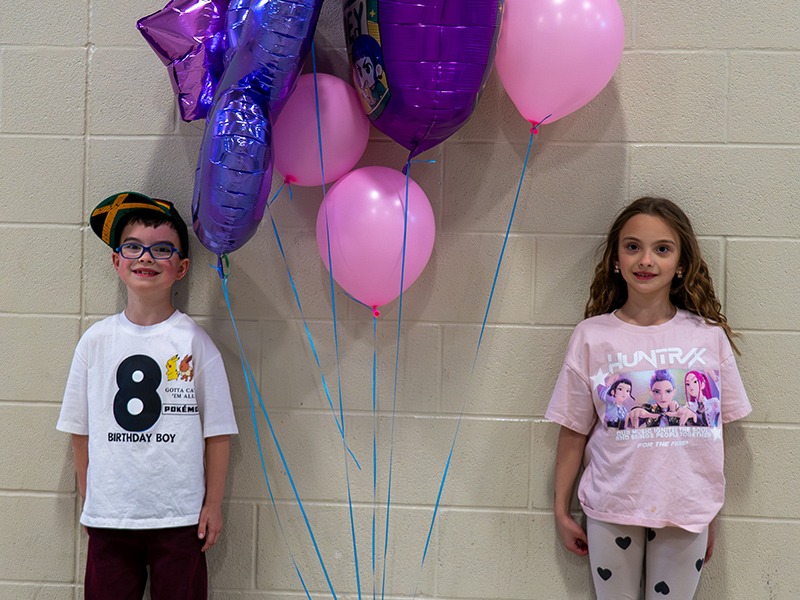 Photo: Leo and Sophie at their birthday fundraiser