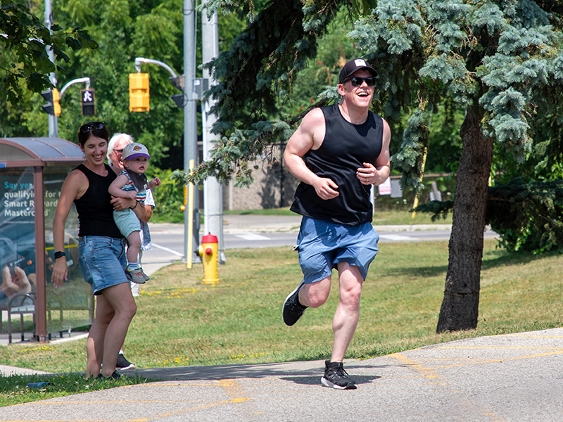 Photo: Mark Morrison during his 'Run for Charles' fundraiser.