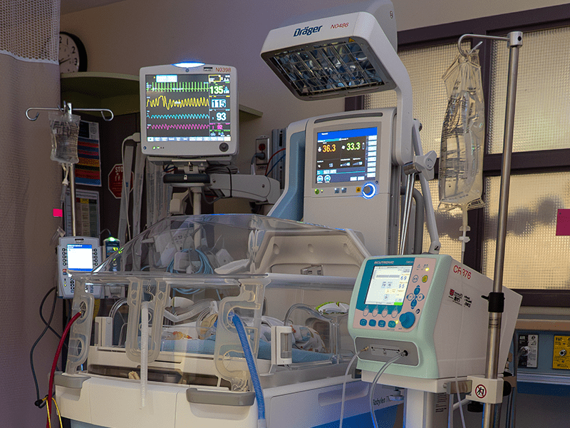 Photo: NICU equipment at Waterloo Regional Health Network (WRHN)