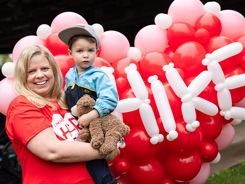 Nikki and Mitchell Bakes at WRHN Foundation's Hike for Heart event in 2023.