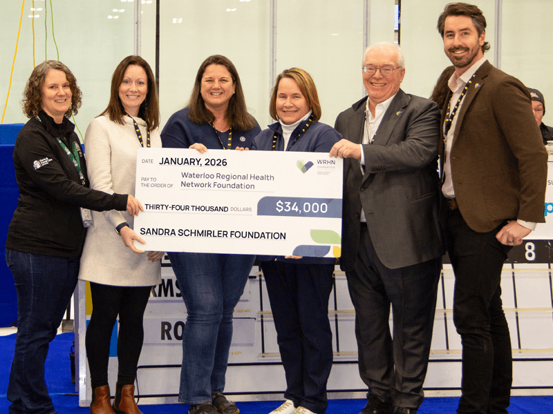 Photo: Sandra Schmirler Cheque Presentation